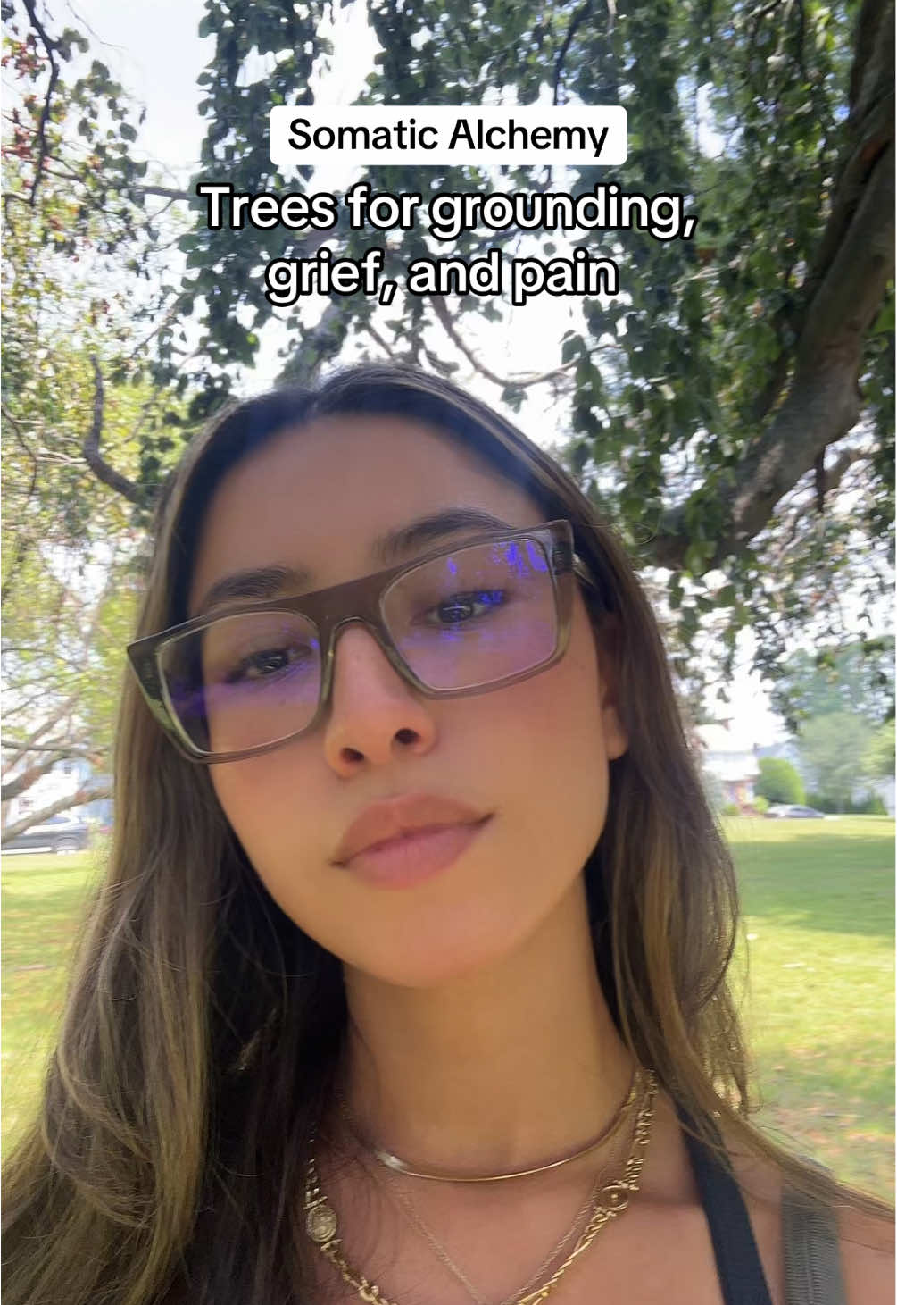 Somatic alchemy isn’t BS 🥲 It’s the body’s way of releasing.  Trees have been sacred listeners for centuries. When you speak your pain to a tree, your nervous system co-regulates with its stillness. #girls #nature #spirituality #spiritualtiktok #growth #mindset #healing #relatable #women #sacred #shaman 