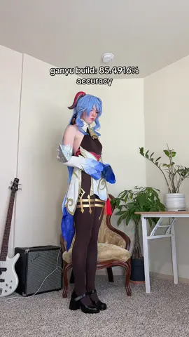 it’s less accurate bc all of the little accessories broke while i was dancing around😓 #ganyucosplay #genshincosplay #gamergirl💕 #ganyucosplayer 