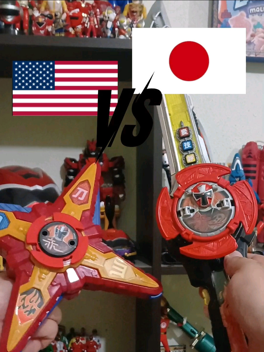 Power Rangers Ninja Steel vs Suriken Sentai Ninninger #ninjasteel #supersentai  #powerrangers #coleccionista  #collector 