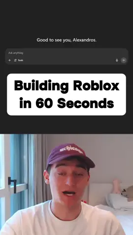 Building Roblox in 60 seconds. 😜 #roblox #cs #computerscience #gaming #lovable #ai
