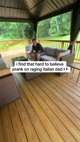 i find that very hard to believe 😂😭 #foryoupage #foryou #fyp #fypp #fy #viral #rage #funny #raging #italian #dad #fypage #theragingitalian #prank #fake #fakeaudio #fakebody #trending #trend #joke #believe #hard #pops #angry #mad #clips 