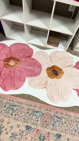 #rug #washablerugs #washablerug #washable #pink #flowers #floral #pinkaesthetic #mstydowdy #fyp #myroom 