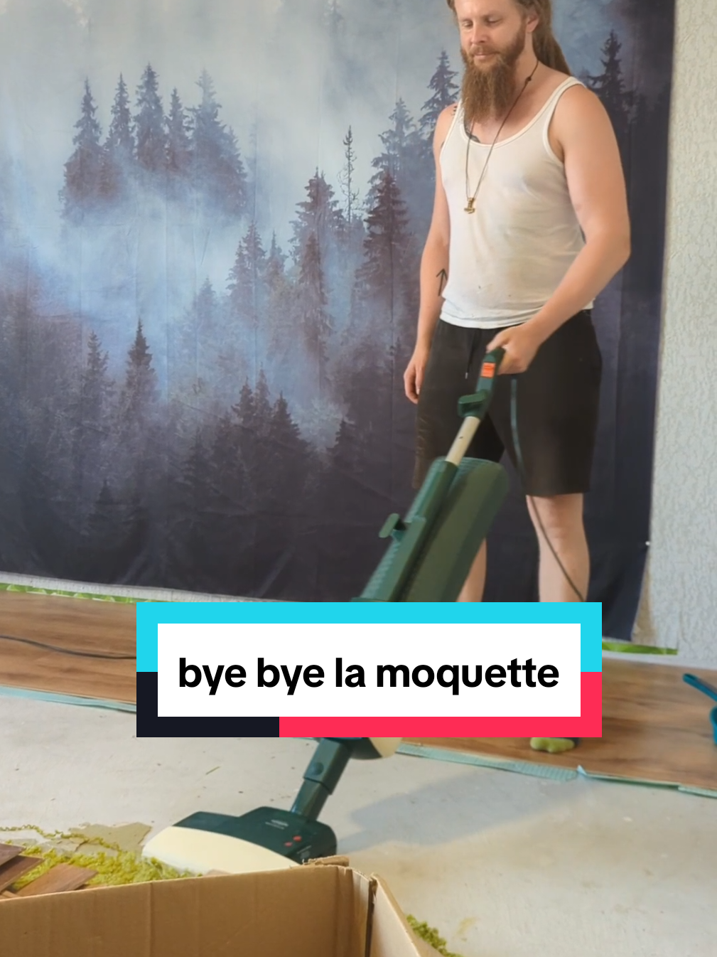 Byebye la moquette #CapCut #renovation #chambreacoucher 