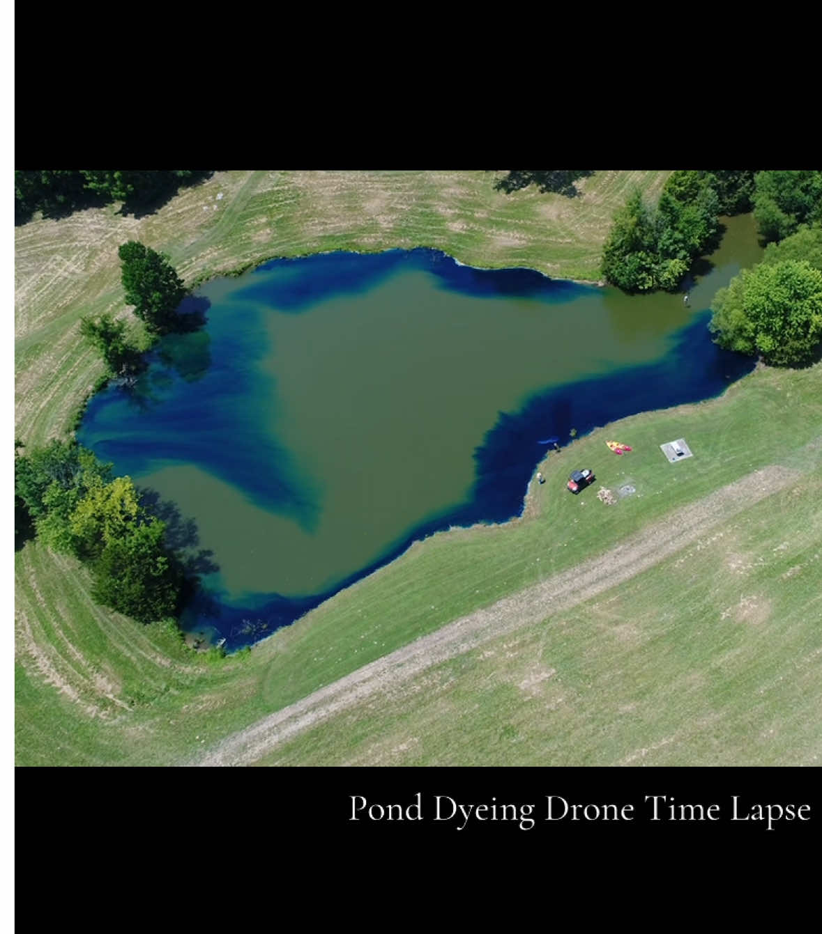 Here’s 20 mins of spraying my pond blue condensed into a 1 minute video! 💙🤍🩵#summertime #ponddye #pond #smallpond #largepond #pondfishing #dye #farm #farming #farmlife #bass #bassfishing #bassboat #crappie #carp #catfish #drone #dronevideo #dji #nature #timelapse #aesthetic #satisfying #truck #atv #kayak #kayaking #swimming #party #Summer 