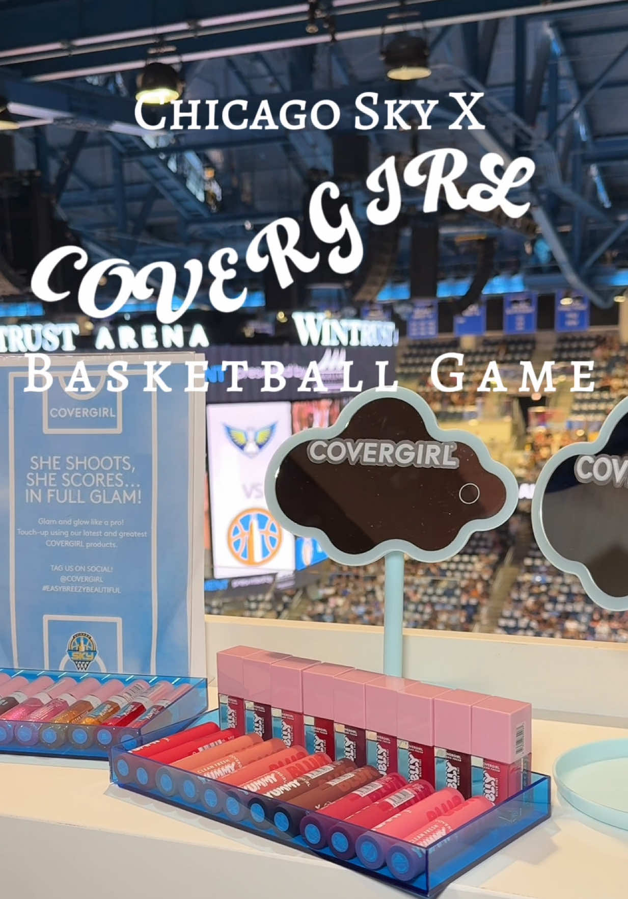 @Chicago Sky ~ @COVERGIRL ✨🩵🏀 #covergirl #covergirlyummygloss #covergirlpartner #chicagosky #basketball #kasandraxmua #parati #fyp #latinacontentcreator #chicagocontentcreator #chicagoinfluencer #Lifestyle #lifestyleinfluencer 