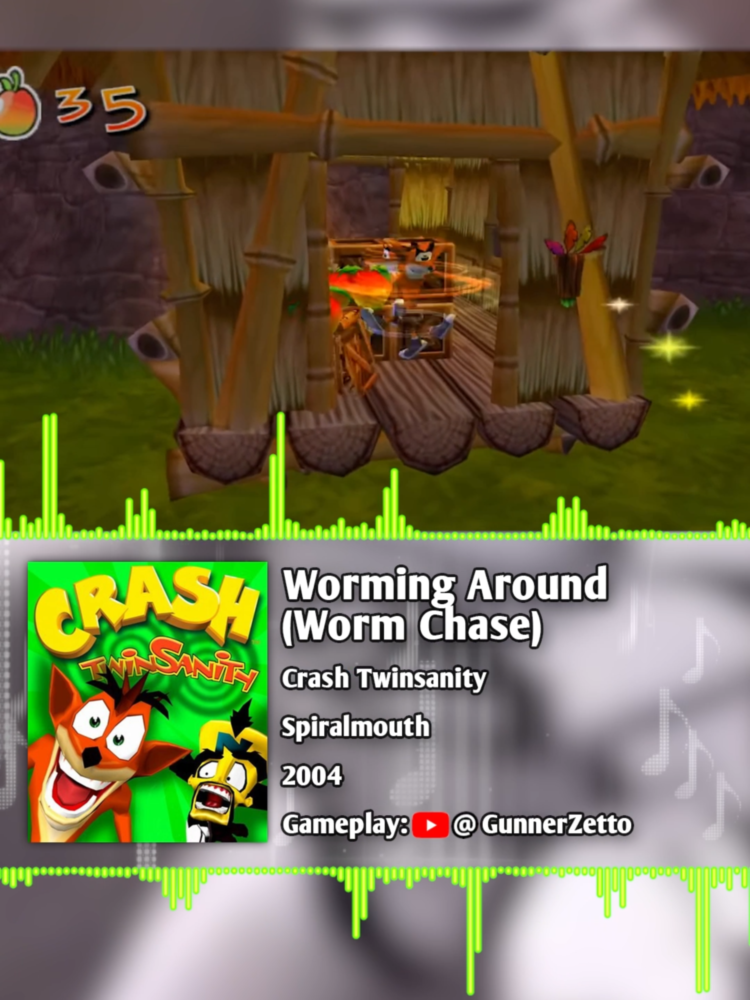 🎶 Worming Around (Worm Chase) | Crash Twinsanity 🎮 #crash #CrashBandicoot #twinsanity #spiralmouth #ps2 #xbox #gaming #videogames #gamesoundtrack #gamemusic #videogamemusic #fyp #foryoupage