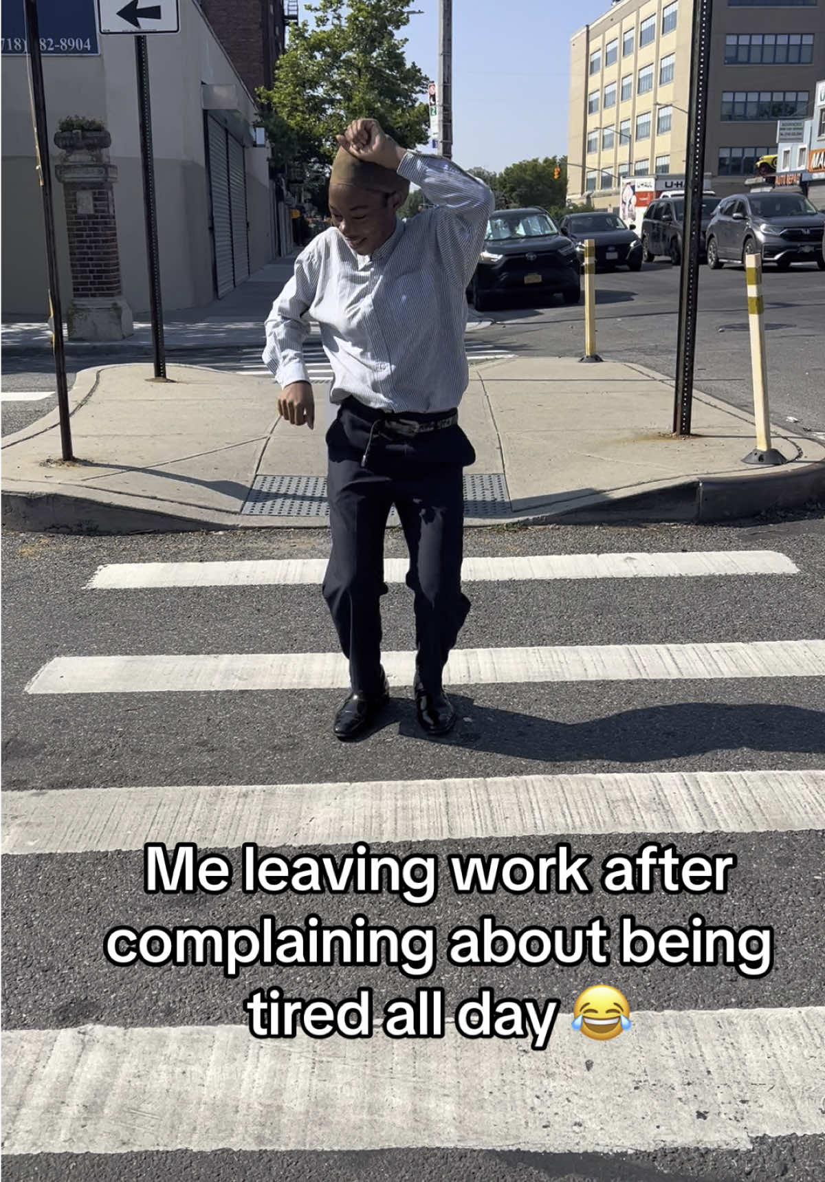 Somehow all the energy comes back! It’s crazy #funny #dancing #ugandanuncle #fyp #leavingworklike 