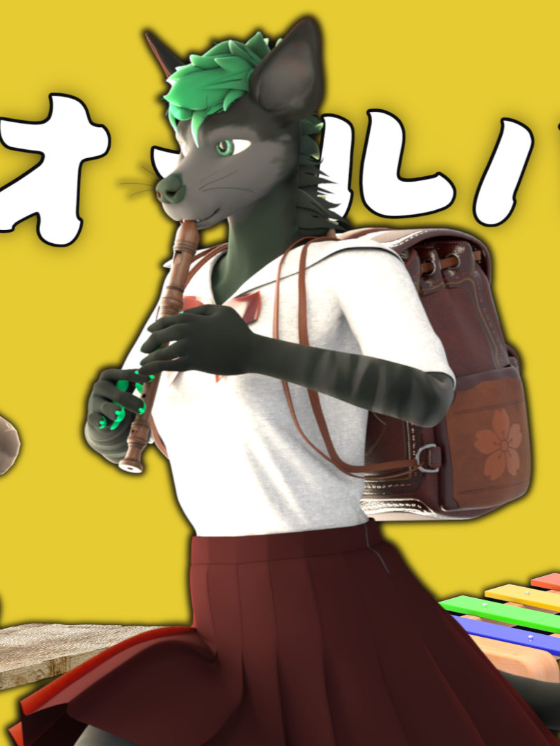 強風オールバック【Hyena Version】 Hope you guys enjoy another music video, this one took a while to finish but it's finally done! #furry #animation #furryfandom #blender3d #hyena #vocaloid