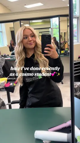 thought I’d post some more afters! #cosmostudent #cosmetology #washingtonhairstylist #hairstylist #fyp #blonde #everettwa #evergreenbeautycollege 