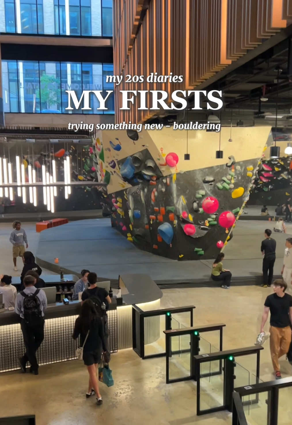 Falling off those walls puts my heart rate in zone 2… We spent a good amount of time learning how to fall properly, but I still get nervous 🥲 Still, 10/10 experience! #Vlog #nyc #Lifestyle #20something #diary #boulderinggym #tryingnewthings 