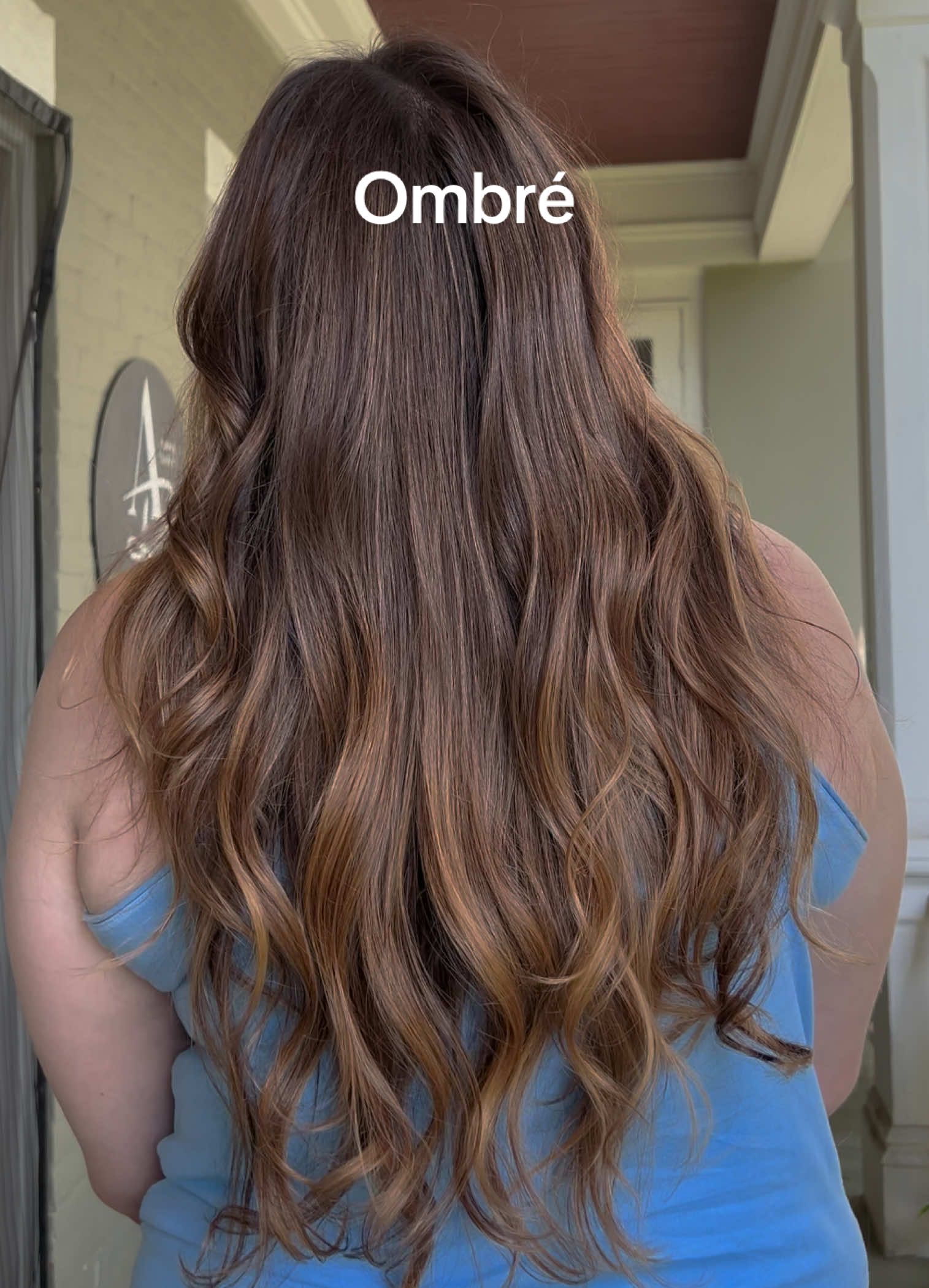 Is it giving ombré ? Birthday hair for my queen 🥰🥰 she just lets me do whatever! This is just stunning for her 🥰😘 @Schwarzkopf Professional @Olaplex @STYLETEK® #ombre #brunette 