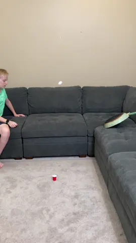 Is This Our Hardest Trickshot Yet? 🤷#familytime #partygame #trickshotchallenge 