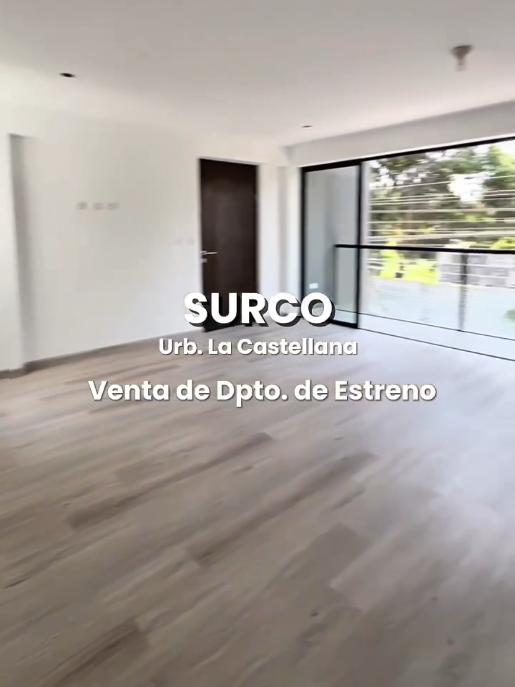 ¡OCASIÓN ⚠️DEPARTAMENTO DE ESTRENO FRENTE AL PARQUE Ubicado Urb. La Castellana, a 3 cuadras #ovaloHiguereta y ENTREGA: Inmediata. FINANCIADO CON EL BCP. EDIFICIO DE 4 PISOS. - 2DO PISO CON ASCENSOR. - Área: 103.38 m2 - 3 dormitorios y 2 baños. - Dormitorio principal con baño privado y clóset doble. - Sala comedor con balcón con vista a la calle. - Cocina cerrada y lavandería con de gas natural.  Más info 924🔸766🔸571 #surco #departemento #estreno  #creatorsearchinsights 
