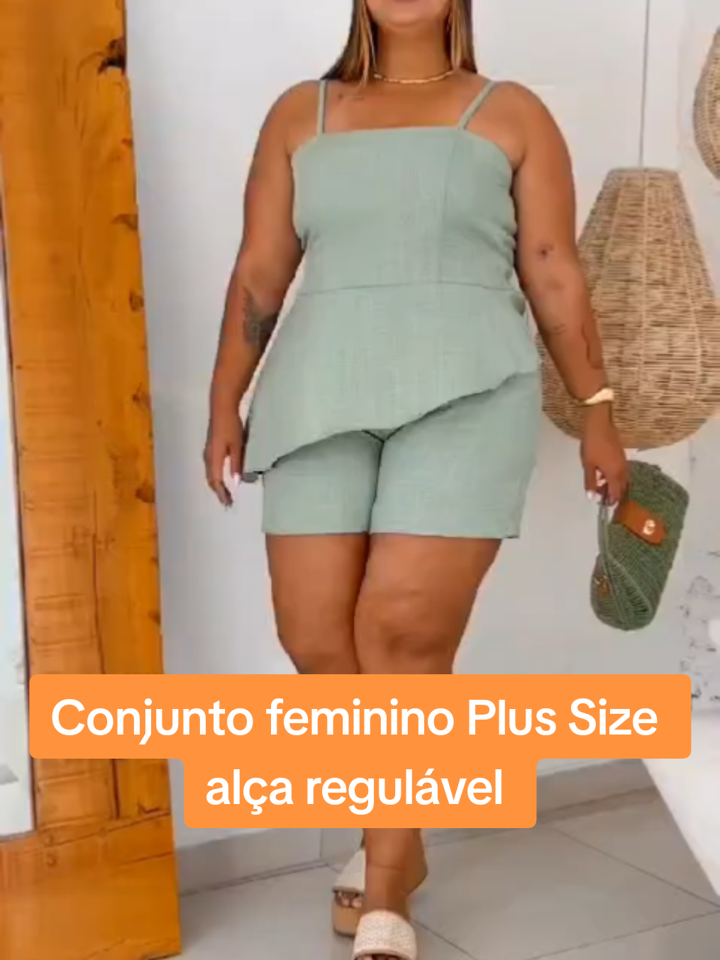 Conjunto Feminino Assimetrico Plus Size Blusa y Short com alça regulavel!#conjunto #elegância #charme #shoppe #shoppevideo #viral #feminino#assimetrico #blusa #shorts #regulavel 