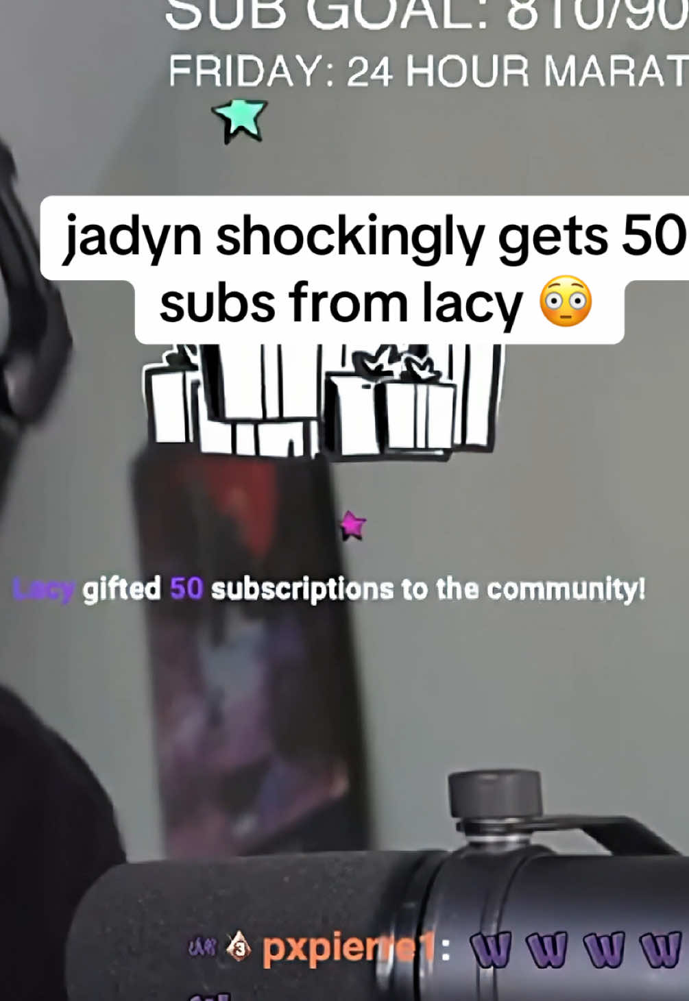jadynviolet shockingly gets 50 subs from lacy #jadynviolet #lacy 