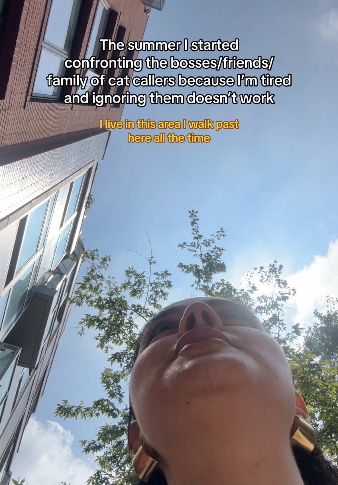 11 July - 11:41 EST (aka the morning) East Williamsburg I ignored the comment and continued on my way like I normally do and then less than 10 minutes later I decided to turn around. Rent is too high and I’m not dealing with the casual derogatory disrespect anymore on top of it idfc anymore call me Karen