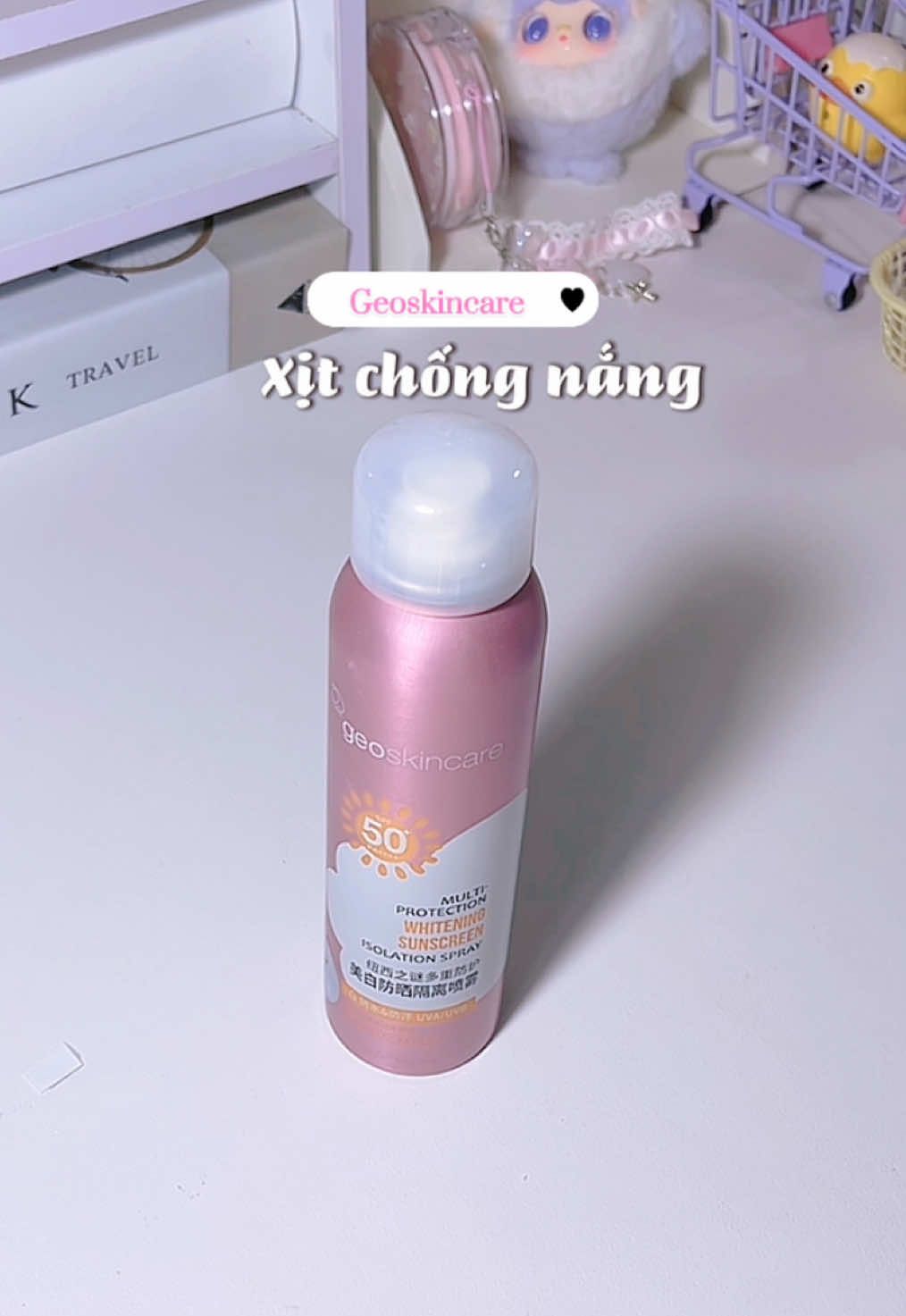 Xịt chống nắng nâng tone xinh haaa #xitchongnang #geoskincare #xitchongnangbody #xitchongnangnangtone #xitchongnangduongtrang #kcn #chongnang #review #foryou #xuhuong 
