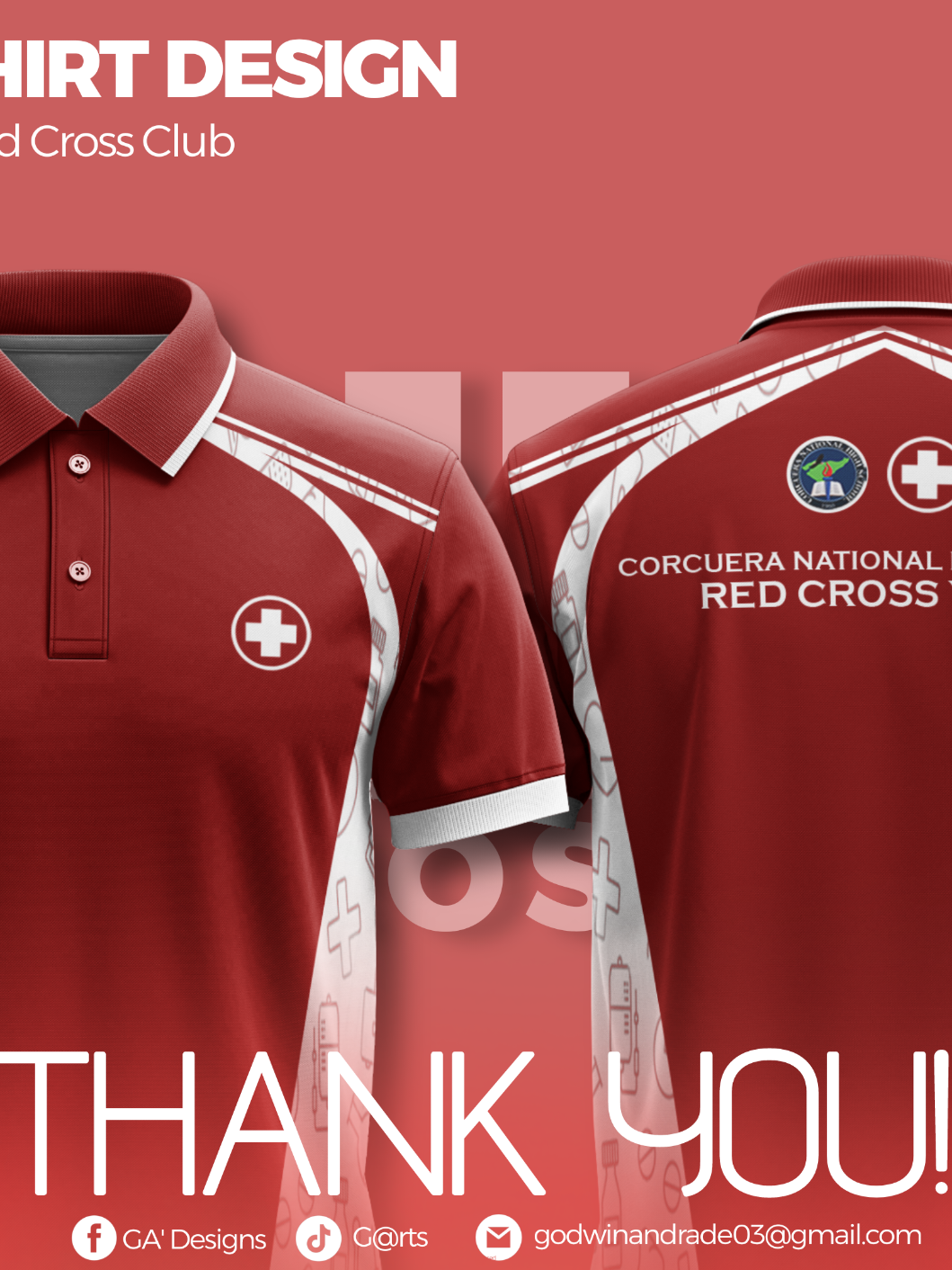 Crafting the CNHS Red Cross polo shirt with purpose, pride, and a modern touch. #fyp #foryou #polo #jersey 