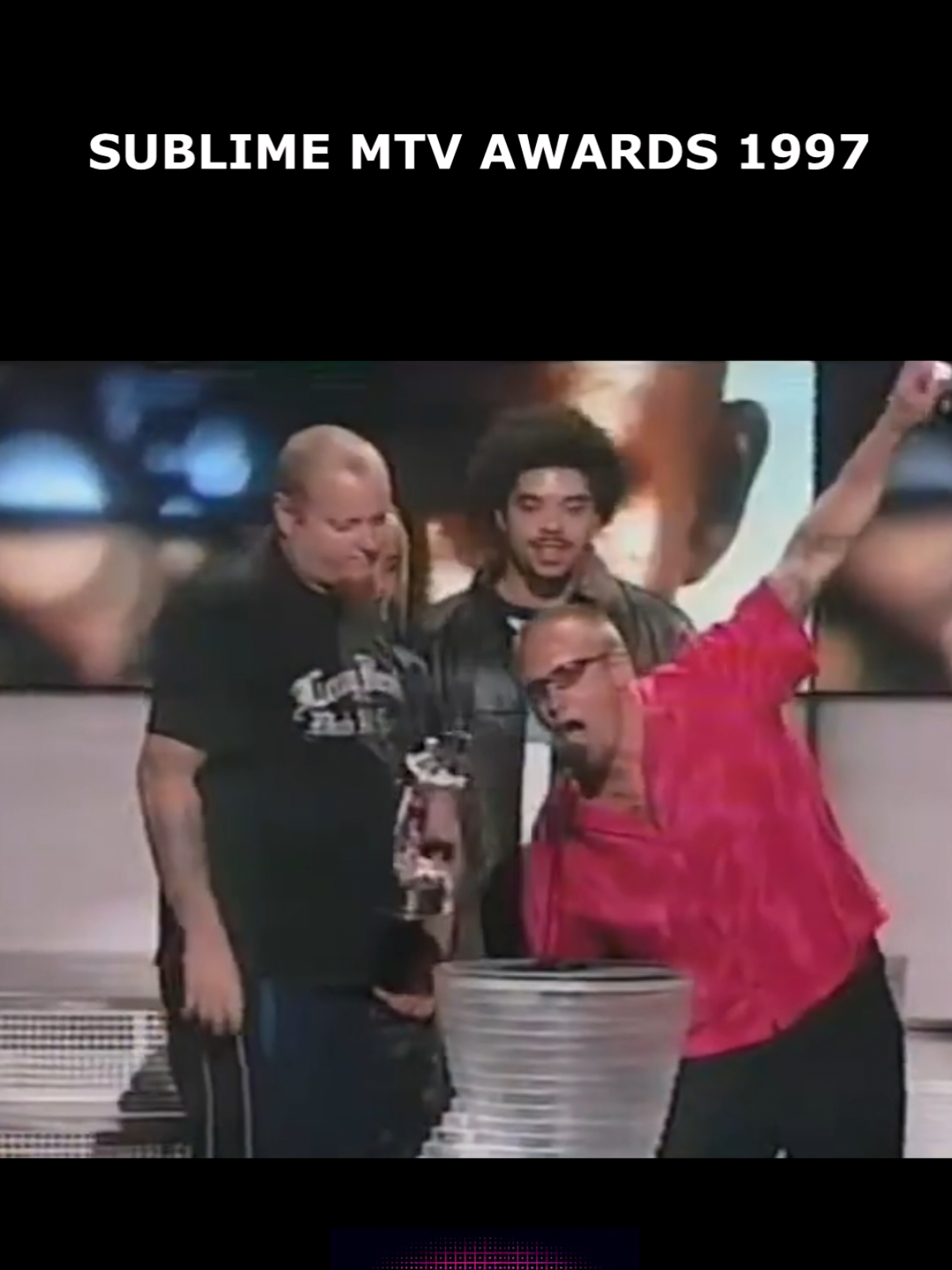 Sublime MTV awards 1997. After Bradley Nowell passed away in 1996, a year later the bad won an award. If only he could have seen it. ❤️ #bradleynowell #sublime #longbeach #reggae #mtv #1997 