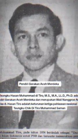Pernyataan Teuku Hafiz Ikram Priatama (Amponcut): Hasan Tiro Adalah Revolusi dari Arah Keliru yang Dibangun oleh Daud Beureueh > “Generasi Aceh Merdeka” adalah ideologi baru yang saya bentuk untuk menegaskan kembali arah perjuangan Aceh yang rasional, nasionalis, dan relevan dengan kondisi hari ini. Dalam proses ini, saya tidak bisa menutup mata terhadap sejarah—bahwa perjuangan Aceh selama ini memang mengalami dua poros besar: perjuangan berbasis agama yang dipimpin oleh Daud Beureueh, dan perjuangan berbasis nasionalisme Aceh yang digagas oleh Hasan Tiro. > Saya memandang bahwa Hasan Tiro bukan hanya berbeda pandangan dengan Daud Beureueh, tetapi ia adalah revolusi langsung dari arah yang keliru yang pernah ditempuh oleh perjuangan berbasis Darul Islam. Perjuangan yang membawa nama Islam sebagai alat politik tidak hanya gagal mewakili keragaman Aceh, tapi juga membuat konflik menjadi lebih dalam dan berkepanjangan. > Hasan Tiro membebaskan perjuangan Aceh dari narasi tunggal agama, dan membawa rakyat Aceh kembali pada jati dirinya sebagai sebuah bangsa—dengan sejarah, adat, dan kehormatan yang tak harus dilabeli ideologi luar. Itulah arah yang saya lanjutkan hari ini melalui Generasi Aceh Merdeka. > Saya tidak menyalahkan Daud Beureueh secara pribadi. Beliau adalah tokoh penting di masanya. Namun saya berani mengatakan bahwa cara perjuangan beliau—yang menempatkan Islam sebagai ideologi politik tunggal—telah melahirkan pembelahan, bukan kemerdekaan. Sebaliknya, Hasan Tiro menyatukan kembali Aceh dengan narasi yang lebih kuat: bahwa Aceh adalah bangsa. > Maka, Generasi Aceh Merdeka hadir bukan untuk melanjutkan Darul Islam, tapi untuk melampauinya. Ideologi ini adalah warisan dari revolusi yang telah dimulai oleh Hasan Tiro, diperbarui dengan semangat zaman, dan ditanamkan dalam kesadaran baru generasi muda Aceh. > Kita tidak bisa membangun Aceh hari ini dengan fondasi yang membuat kita bertengkar soal surga dan neraka. Kita harus membangun Aceh dengan ilmu, adat, budaya, dan semangat bersatu sebagai satu bangsa yang merdeka dalam pikiran dan perbuatan.” #NasionalismeAdalahLandasan #BukanAgamaTapiBangsa #PerjuanganUntukTanah #IdeologiAcehBaru #Amponcut #GenerasiAcehMerdeka #AcehBangkit #PemikiranTegas #NasionalismeAceh #KebangkitanAceh #TanahDuluBaruSyariat #BukanIslamPolitik #AcehUntukRakyat #AcehBerdaulat #NarasiAcehMerdeka #TokohMudaAceh #TikTokAceh #FYPIndonesia #JanganCampurAgamaDanPerjuangan