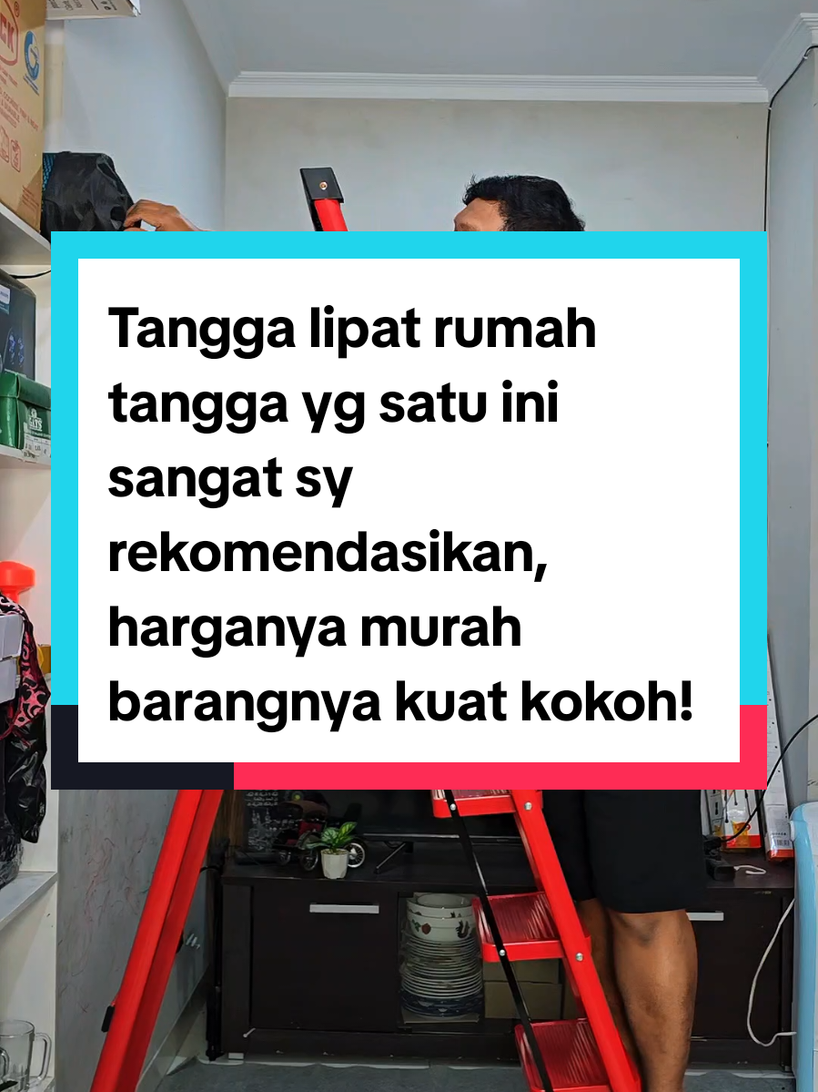 Membalas @zaidrohendi34 Tangga lipat rumah tangga yg satu ini sangat saya rekomendasikan, harganya murah barangnya kuat kokoh... #tanggalipat #tanggalipatmurah #tanggalipatbesi 