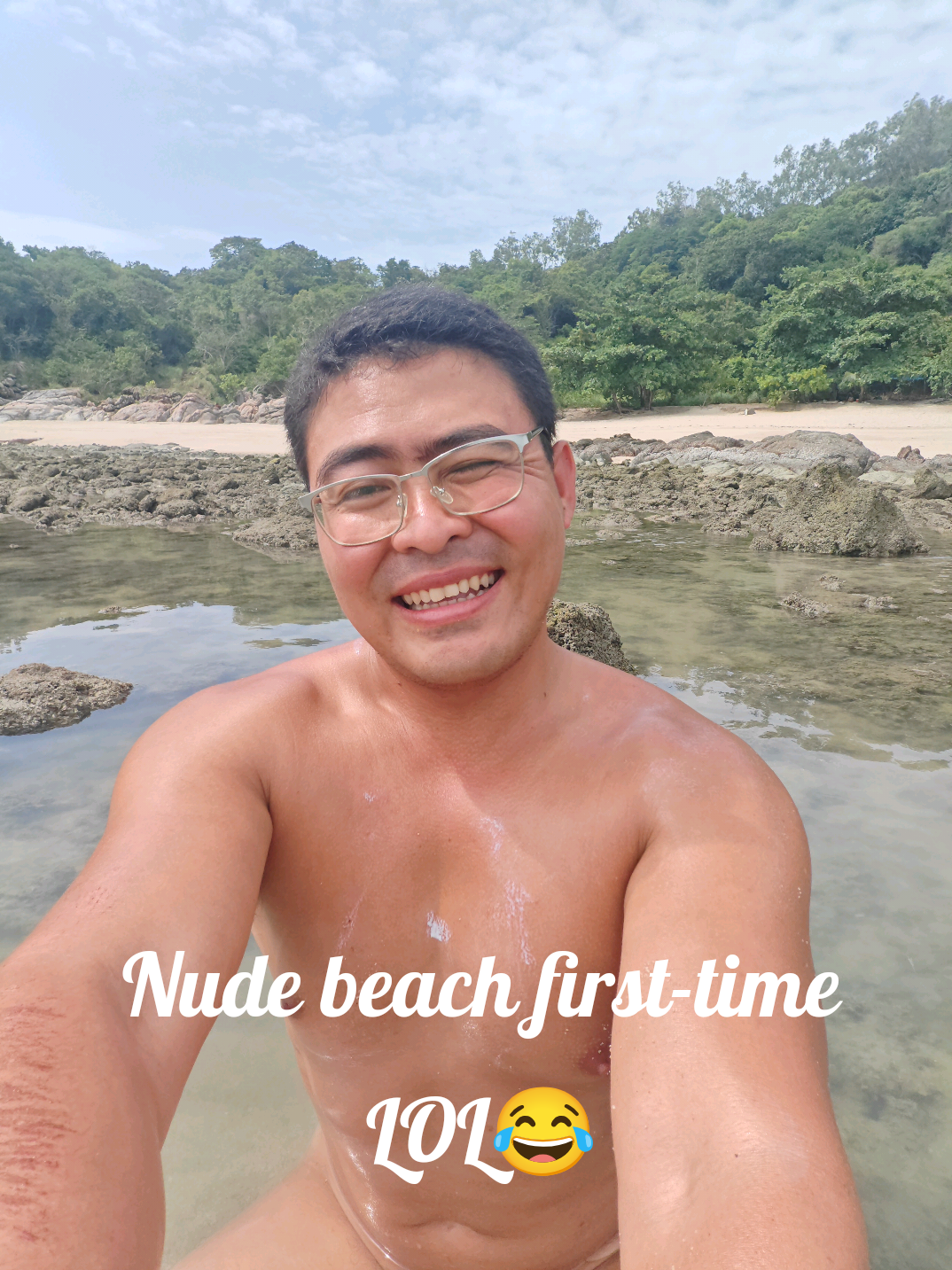 I came nude beach first time 😍😂 #good #sun #sunbathing #nature #naturium #nudebeach #nude #goodvibes 