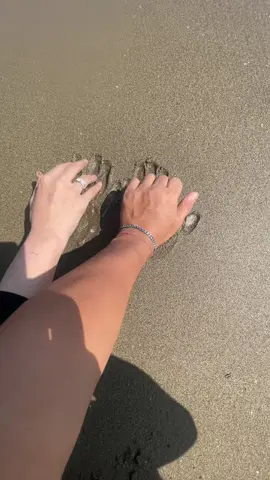 You, me, and the sea🩵 #couple #beachvibes #anyerbeach 