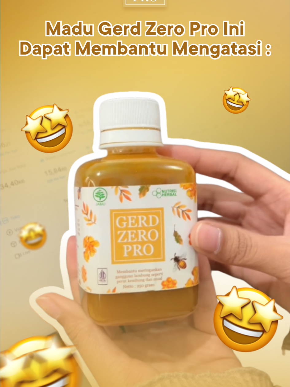 Kalau aslam atau gerd kamu kambuh jangan langsung minum obat yaa, cobain dulu madu ini!👀 #GerdZeroPro #Gerdanxiety #Aslam #PejuangAsamLambung #hidupsehat #fyp #foryoupage  