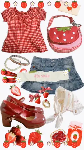 ⋆｡‧˚ʚ🍓ɞ˚‧｡⋆૮꒰◞ ˕ ◟ ྀི꒱ა #foryou #mystyle #style #straberry #straberry #cute #foryou 