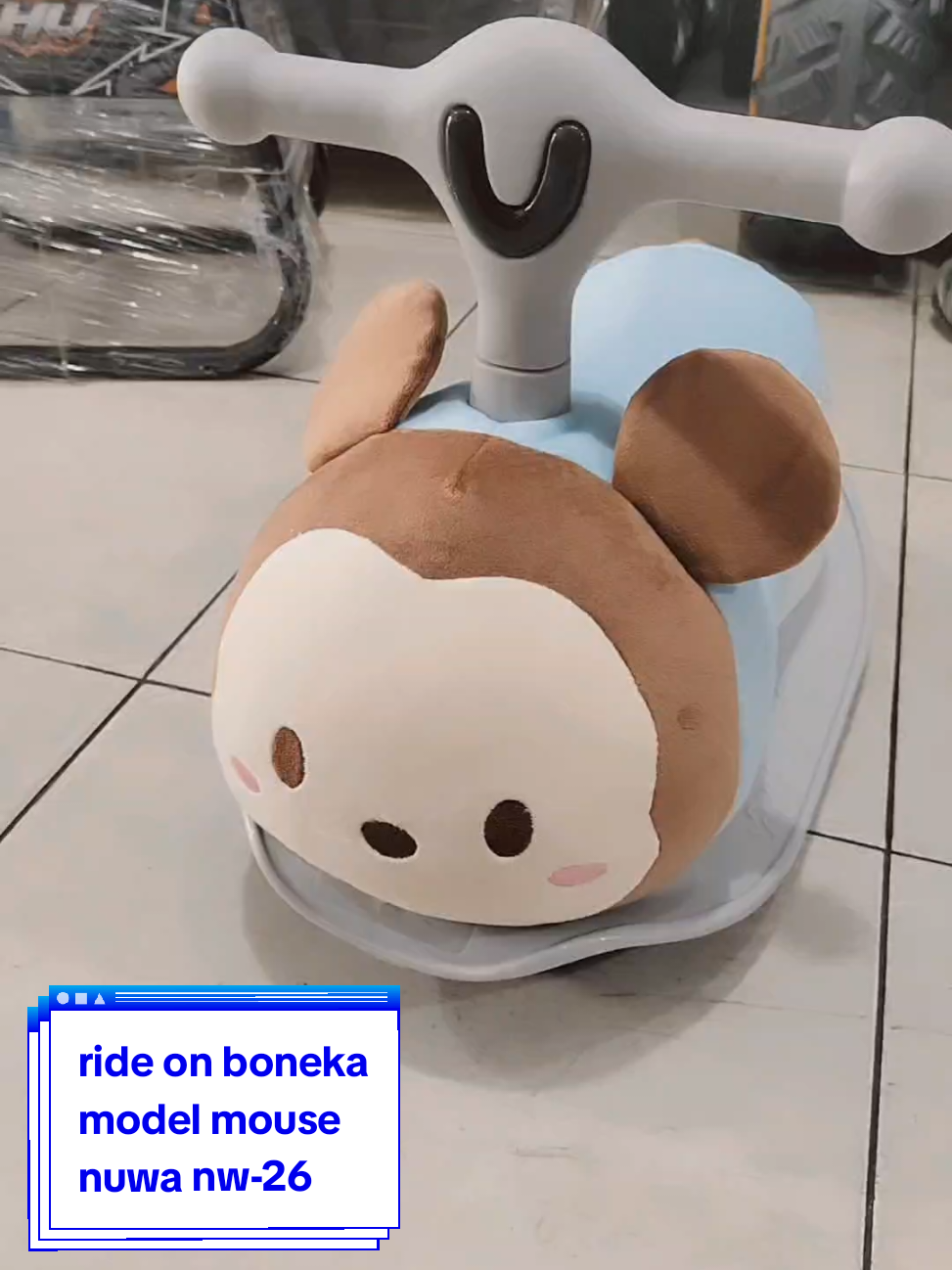 ready mainan anak-anak yg lagi viral niii (ride on boneka nuwa nw-26) ... yukkk gaes buruan di order & dibeli di toko garasi mahes... mainan yg satu ini sangat lucu & bahan sangattt lembut & sangat nyaman untuk dipakai anak-anak