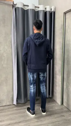Về áo khoác ríp hotdi mix quần xanh rách vẩy sơn hot cho ae mặc hè😂🥶#lehungoder #lehungboutique 