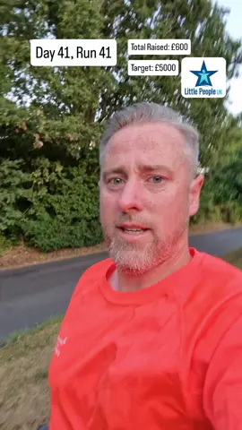 Day 41, Run 41 Early run today #Running #fatrunner #dwarfismawareness #earlymorningrun 