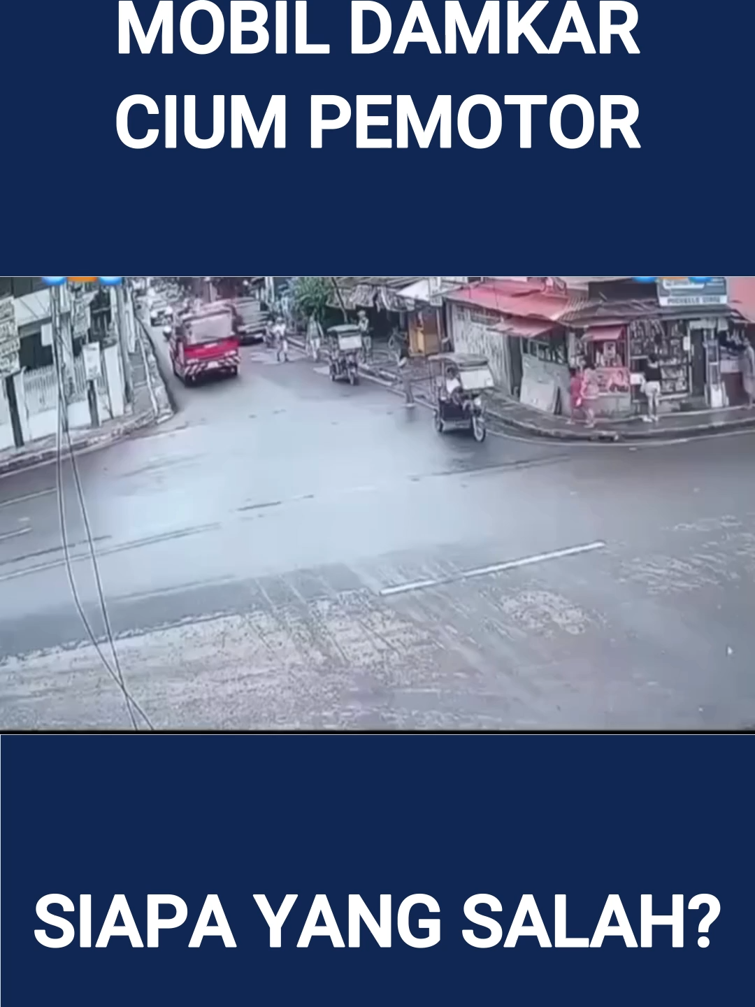 Detik Detik Mobil Damkar Cium Sepeda Motor#tiktokviral #fypシ #fyp #videoviral #damkar