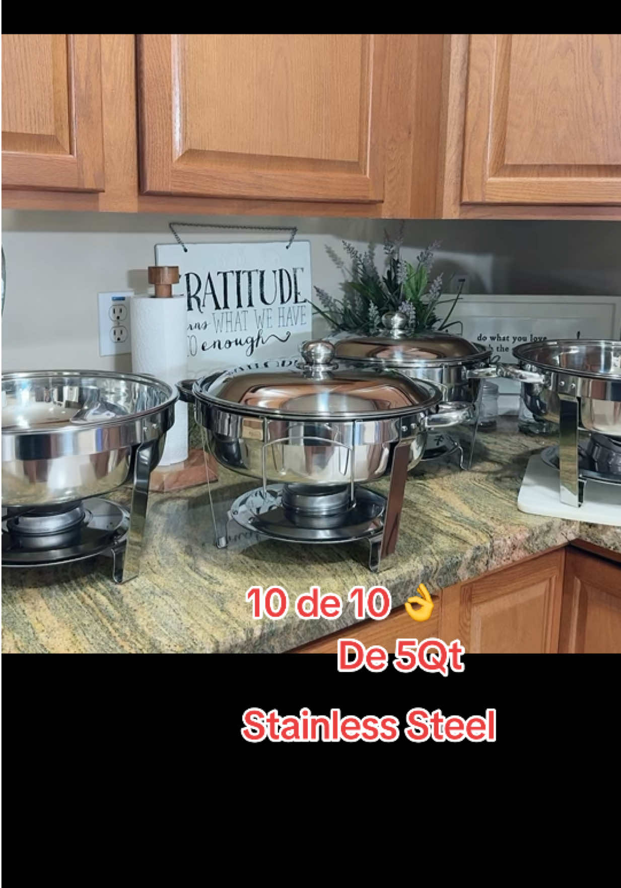 Cazuelas de calentamiento de acero inoxidable,bandejas de buffet caliente.Stainless Steel Chafing Dish 5 QT . #chafingdish #warmer #buffetserverwarmer #cazuelas #stainlesssteel #dealforyoudays #tiktokshop 