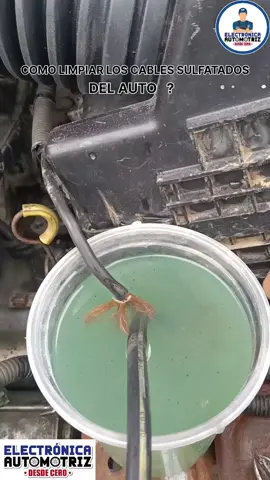 limpieza de cables sulfatados del auto  #mecanicaautomotriz #electricidadautomotriz #electronicaautomotriz 