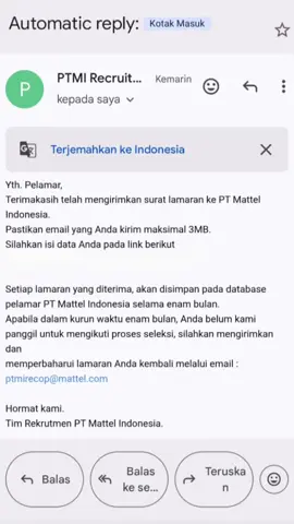 ditunggu info selanjutnya🤗 #foryoupage #lokerterbaru #mattel #fypage 