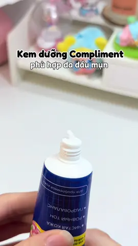 Kem dưỡng Compliment chân ái da mụn nè ✨✨#review #unboxing #kemduongdamun #skincare #kemduong #compliment #kemduongcompliment #xh #viral #fyp #trending 