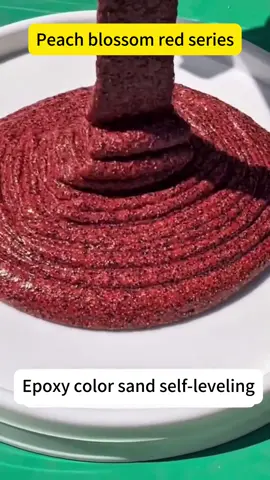 Peach Blossom Red Series Epoxy Color Sand Floor Paint#Epoxy #epoxy #Epoxy color sand floor paint
