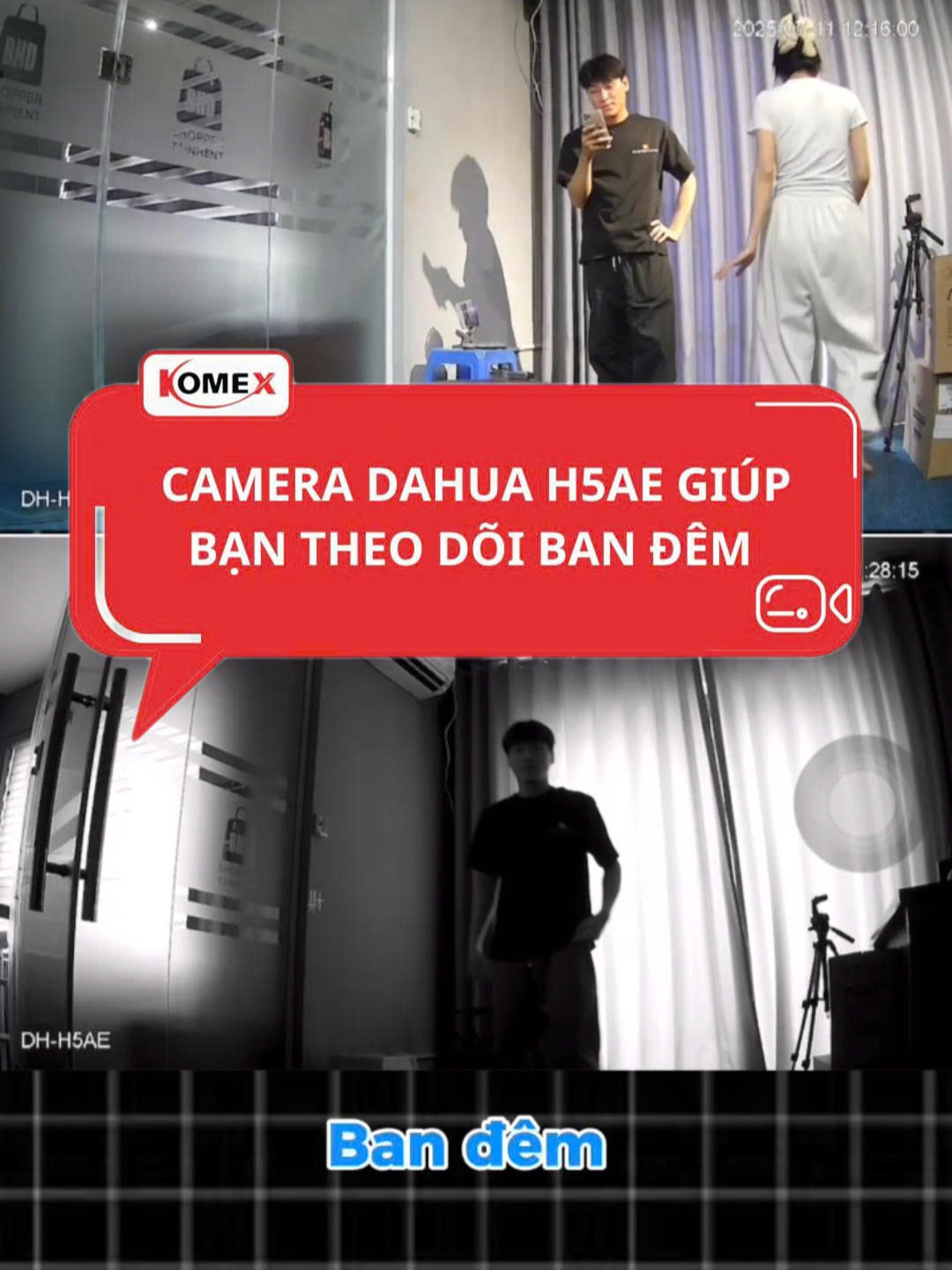 Camera Dahua H5AE trợ thủ đắc lực giúp bạn theo dõi ban đêm #cameradahua #komexcamera #chiasecameradahua #xuhuong
