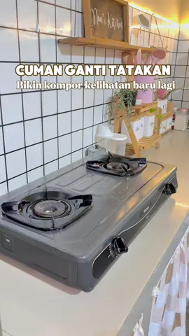 Cuman ganti tatakan , kompor jadi kelihatan baru lagi #tatakankompor #diskon #promo 