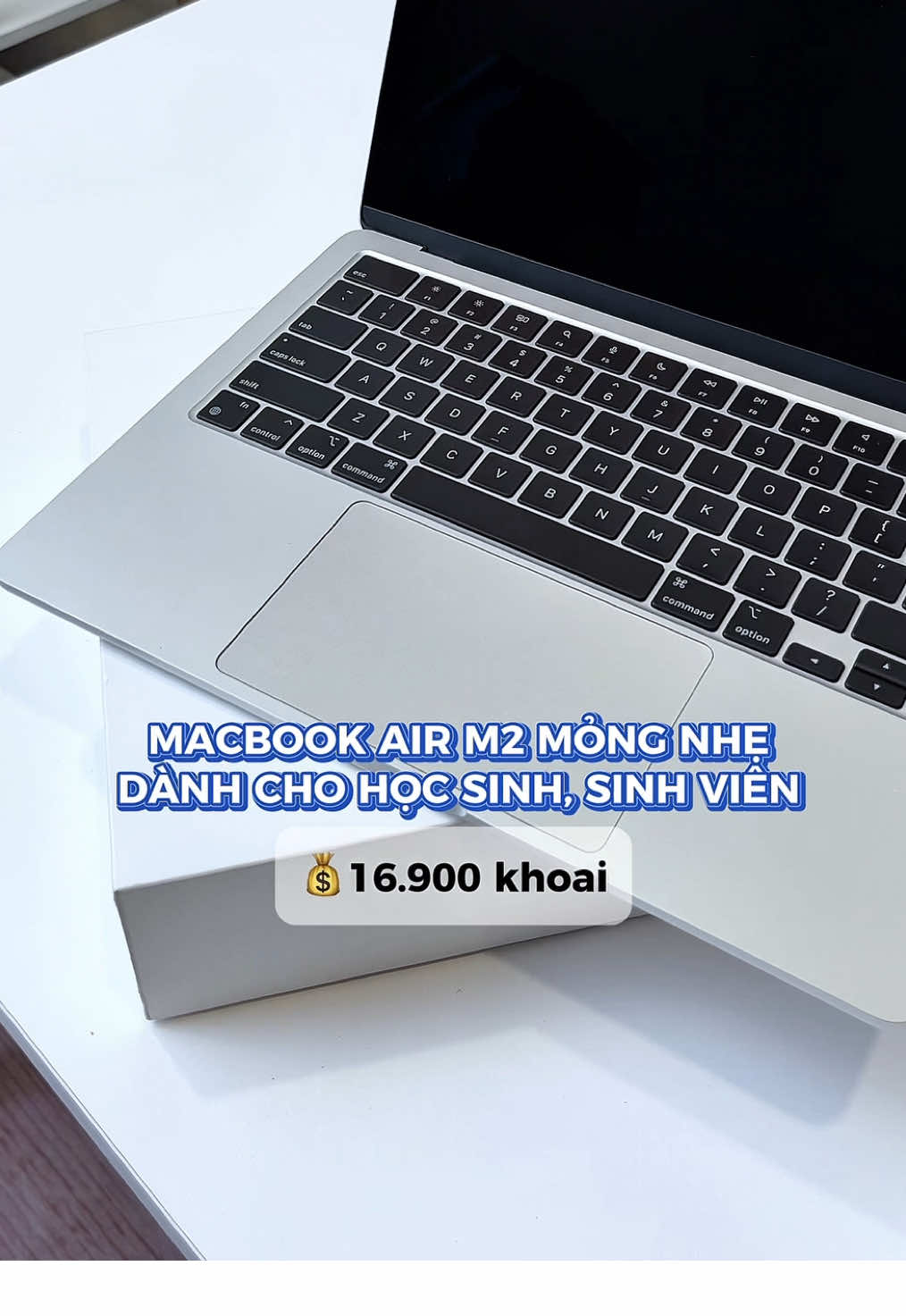 MacBook Air M2 - dòng máy mỏng nhẹ, phù hợp với học sinh, sinh viên #macbook #macbookair #hocsinh #apple #hocsinhcap3 #1Pro #viral #xuhuong #trending 