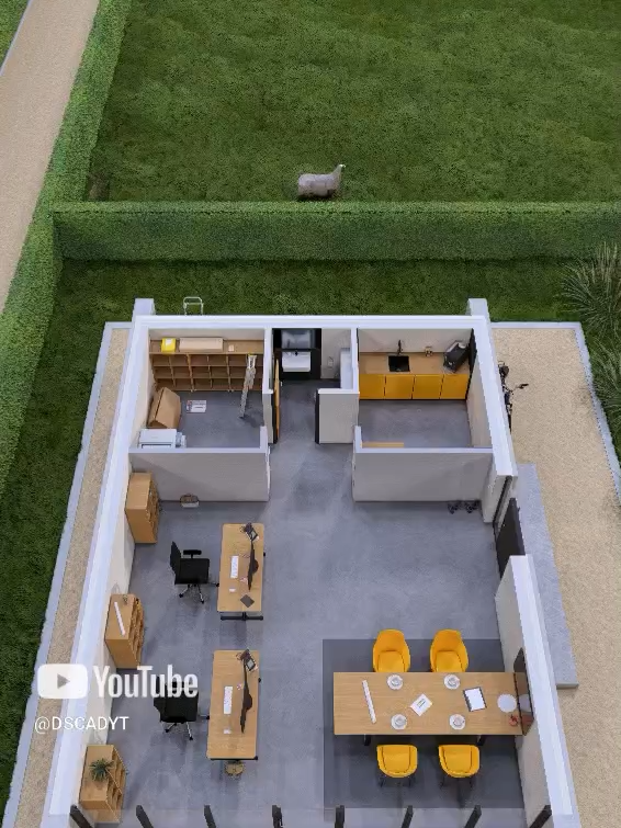 Office Building Design 1 (10 x 7,50 m) #architecture #floorplan #housetour #housedesign #housedesignideas #tinyhouse #smallhouse