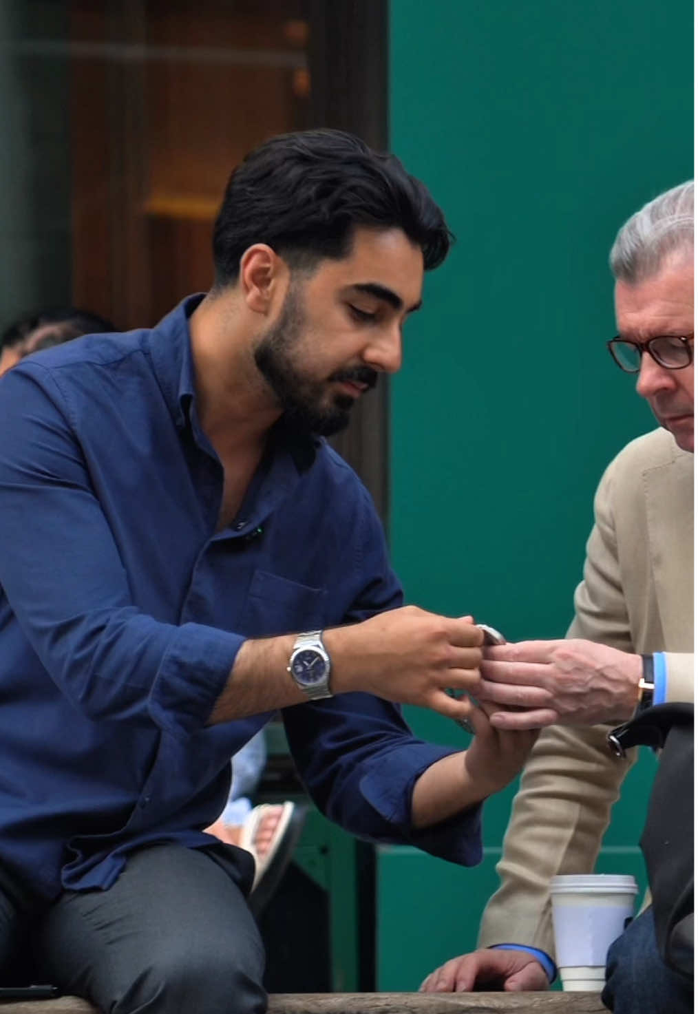 Explaining the origins and thought process behind our watch brand to this kind gentleman.