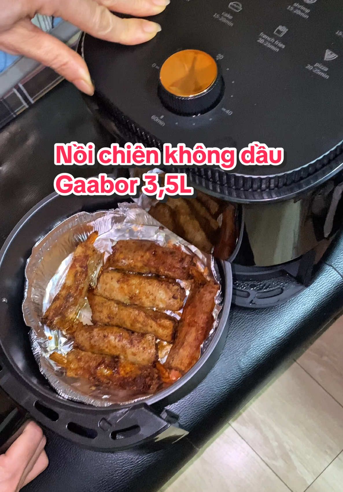Nồi chiên không dầu Gaabor 3,5L mẹ hay vợ đi vắng là vẫn tự túc làm ăn được luôn 😍 #noichienkhongdau #gaabor #dogiadung 