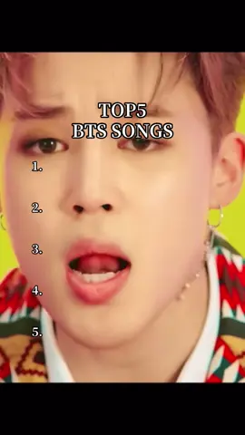 TOP5 BTS SONGS #bts #kpop 