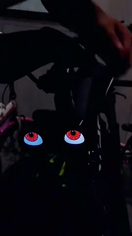 Rechargeable programmable eyes bike #coolstuff #accessories #coolgadgets #fyp #foryoupage #TikTokMadeMeBuylt 