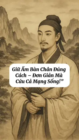 Giữ Ấm Bàn Chân Đúng Cách – Đơn Giản Mà Cứu Cả Mạng Sống! #vuontrang #loiconhan #suckhoe #chualanh 