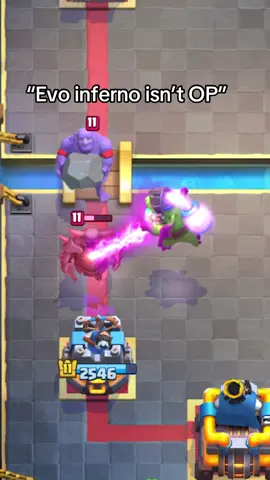 Evo inferno is literally broken #clashroyale #cr #clash #fyp #foryou #foryoupage 