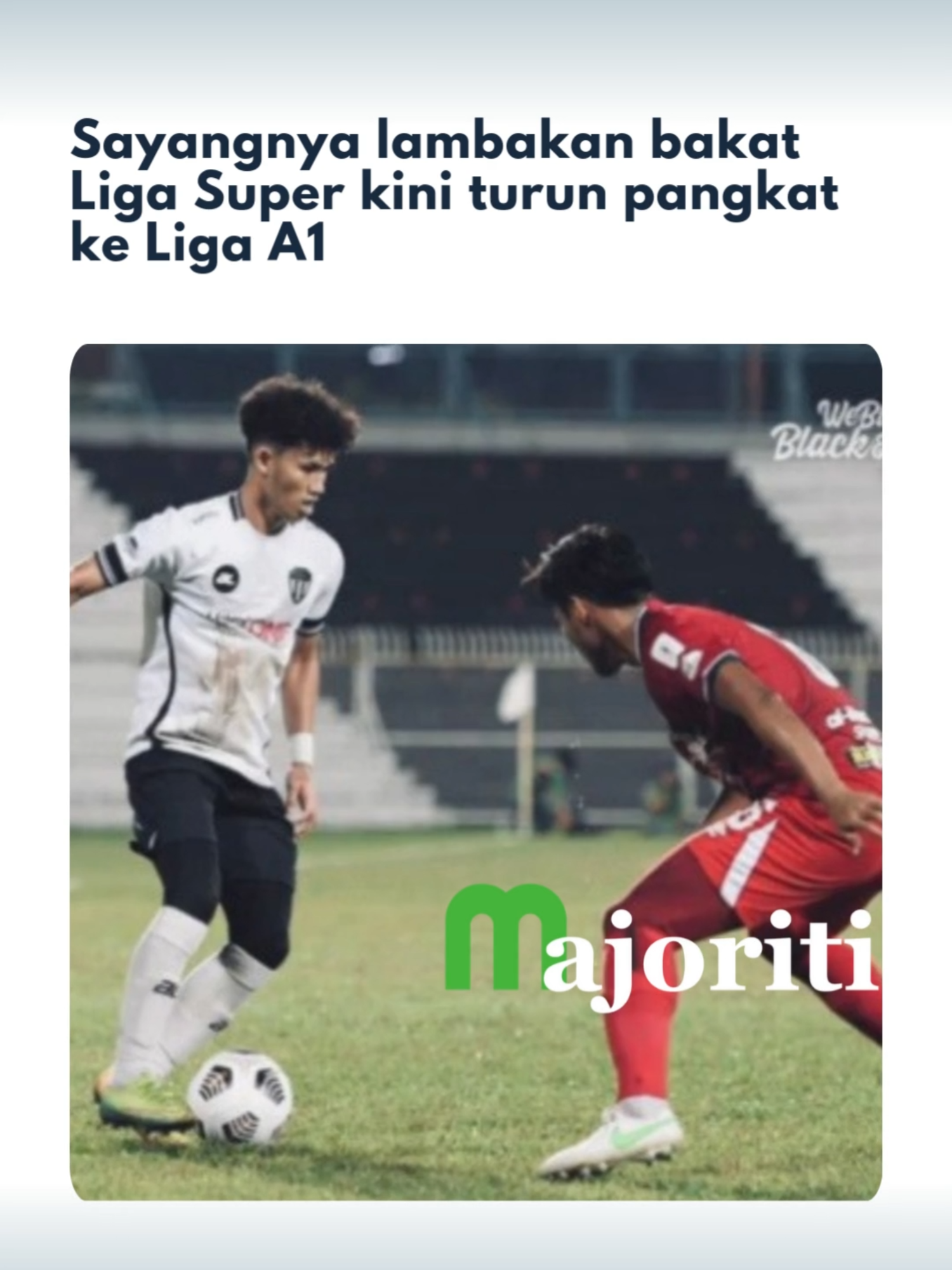 Dulu barisan pemain muda ini menjadi rebutan sampai ada yang ditawarkan masuk JDT sebanyak tiga kali. Tapi sayang musim 2025/2026, ramai pula bermain dengan kelab Liga A1.  Klik artikel untuk berita lanjut. #majoriti #SukanDiTikTok #ligam #ligasuper #ligaa1 #terengganufc #kdafc #penangfc