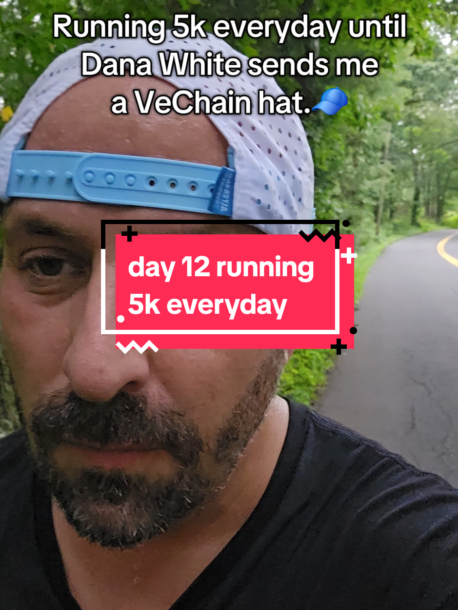 Day 12 of this challenge and I'm feeling more sore than usual today. I have blisters on my toes and for some reason my right knee is starting to get little shocks of pain every once in awhile. I didn't plan for any rest days, but I may decide to walk my 5k one of these days to see if that helps with some recovery. Bur until I get a @vechainofficial_ hat from @DanaWhite I'm pressing on. 